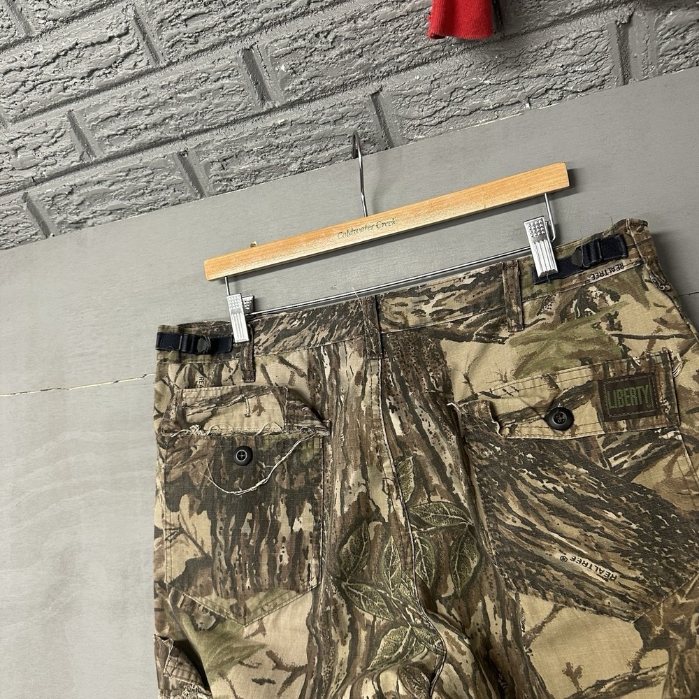 Vintage‎ Liberty Realtree Camo Pants Mens Hunting Large Regular Adjustable